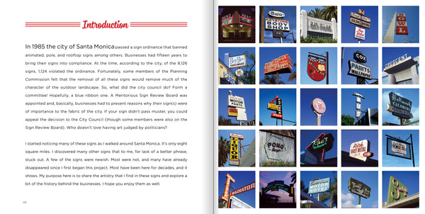 Composite of 25 business signs in Santa Monica